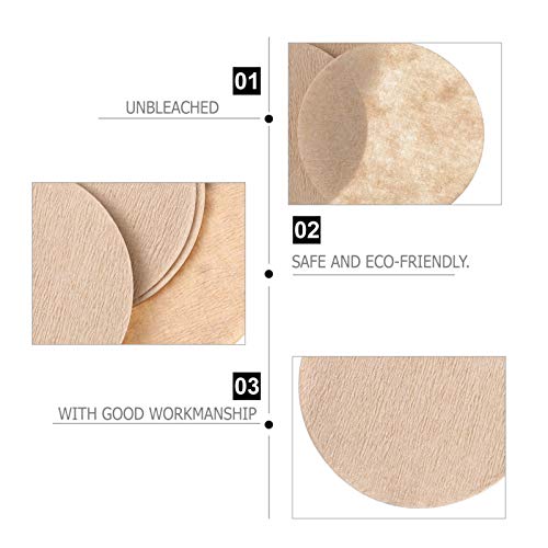 ULTECHVO 300 peças de filtro de café de substituição, filtro circular, papel descartável, filtro de