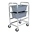 Winholt SS-L-3 Mobile Lug Carts, Stainless Steel, 19" x 27" x 41" Size