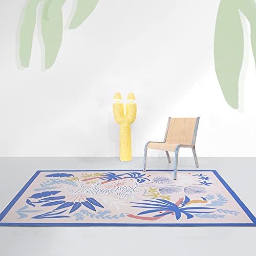 Tapis de surface doux pour chambre et salon modèle jungle moderne 160x230