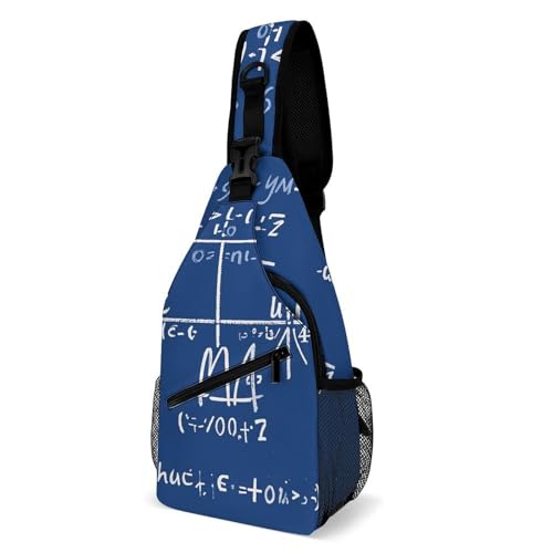 Sac de poitrine décontracté formule mathématique contre le vol en voyage