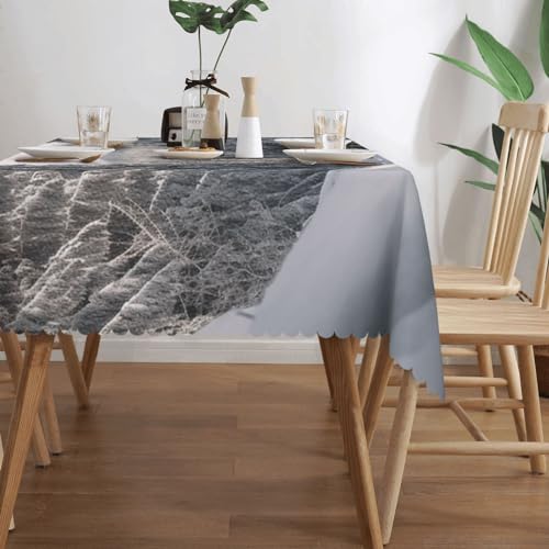 Nappe rectangulaire anti-tache voyage d'hiver pour protéger la table de repas - 3
