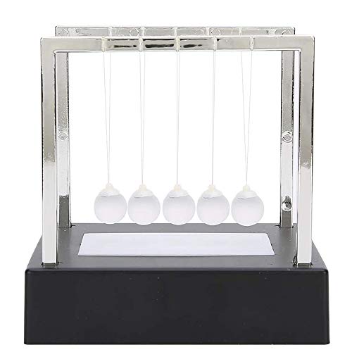 AIXICWXI Newton's Cradle Balance Ball LED Light Up Pendulum Balls Metal Pendulum Balls Physics Science Ornaments Smart Toys for Desk Home Decoration