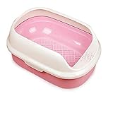 hzyy 3-Layer Cat Litter Box with Independent Screening System, Semi-Closed Splash-Proof Cat Litter, Detachable, Suitable for All Kinds of Cat Litter, Free Cat Litter Scoop…