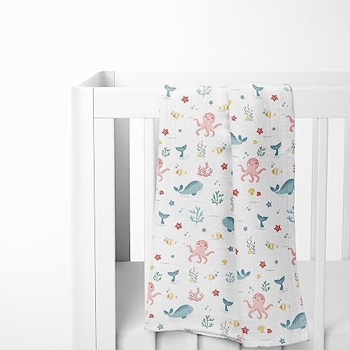 haus & kinder 100% Cotton Muslin Swaddle Wrap for New Born Baby | Pack of 4 (100×100 cm) | Baby Blanket & Swaddles for Newborn | Aloha Collection