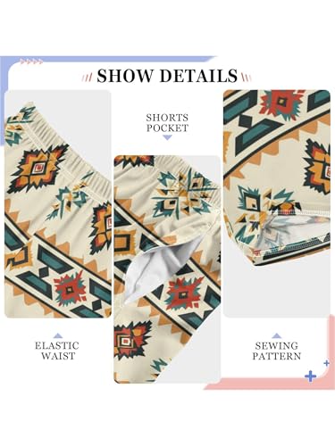 Ethnic Aztec Patterns Boys Pants for Kids Jogger Pants with Pockets S4