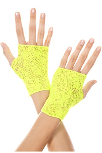 Lace Gloves, Neon Green