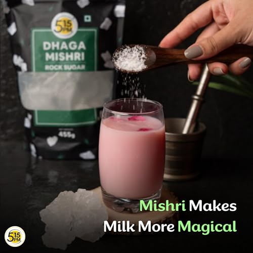 Image of 5:15 PM Dhaga Mishri 455Gm | Rock Sugar Crystals | Mishri Dhaga Pure Thread Crystal | Natural Thread Mishri Crystal | Dhage Wali Mishri | Candy Thread Crystals 455Gm