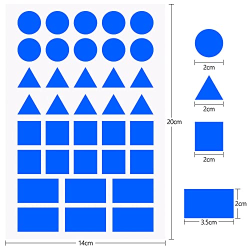 1800 x Baby Stickers with Geometric Shapes (10 Colours), 20 month - Image 2