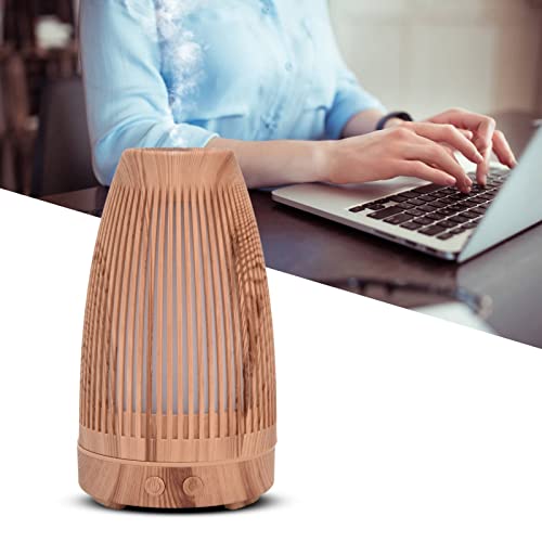 Difusor aromático eléctrico 100-200ml USB recargable de madera miniatura 6