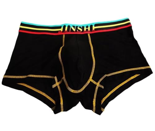 JINSHI Mens Underwear Boxer Briefs Short Leg Tagless Pouch Trunk