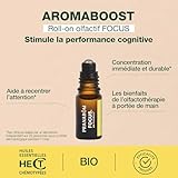 PRANAROM - Aromaboost Focus Bio - Roll-on Olfativo - Memoria y...
