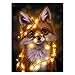 Produktbild F Fityle DIY 5D Diamond Painting Kit Vollbohrer Stickerei Gemälde Strass Diamant Malerei Kreuzstich Kunsthandwerk Wanddekor 30x40 cm - Fuchs