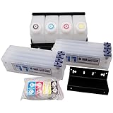 Ving Ink System Compatible with Mimaki Bulk Ink System- 4 Bottles, 8 Cartridges