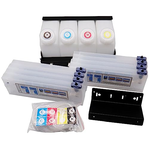Ving Ink System Compatible with Mimaki Bulk Ink System- 4 Bottles, 8 Cartridges