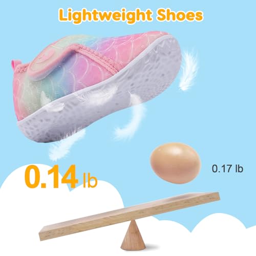Image of FEETCITY Baby Boys Girls Water Sport Shoes Barefoot Kids Aqua Socks Quick-Dry Beach Swim Pool Shoes