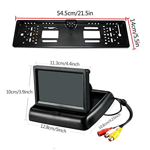 Riloer Kit Telecamera Di Retromarcia Per Auto, Monitor LCD TFT Digitale