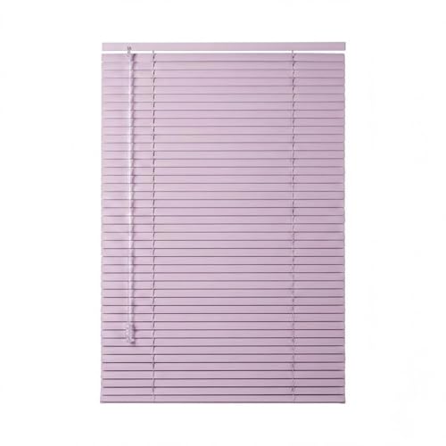 Persiana Veneciana de Aluminio Sin Cordón, Estores Ajustables para Ventana, Privacidad y Oscurecimiento, Resistente al Agua, Medida Personalizable 50 80 100 140 cm(Rosa)