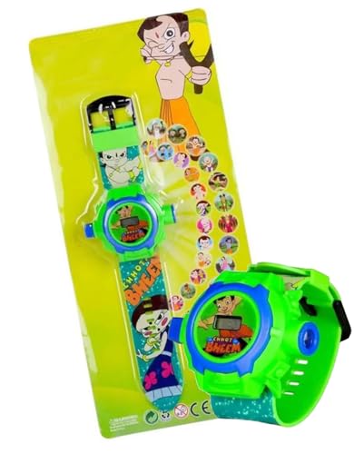 Image of Acnos Brand- Digital 24 Images Projector 7 Character Watch for Kids Boys Rubber Material Watch Diwali Gift Birthday Return Gift Best Digital Toy Watch for Boy's Girl's