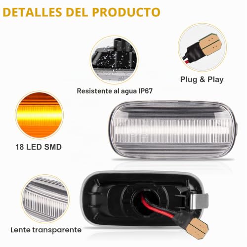Intermitentes laterales LED para renovar la estética exterior en carretera de Audi TT y A4 3