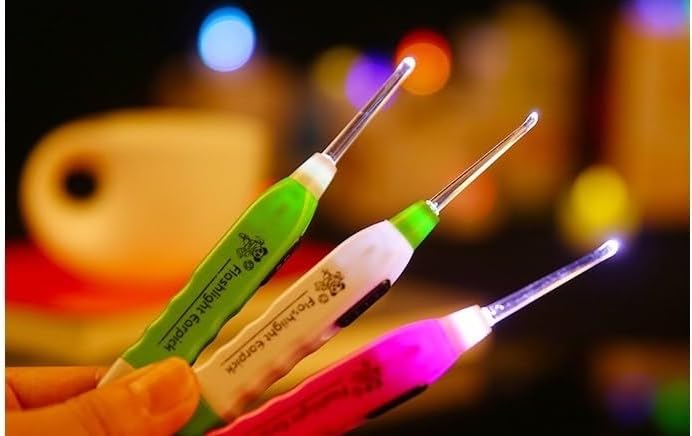 Condition photo showing New/Like New for LED Light Ear Wax Removal Tool, Multi-Color Pack with Illuminated Tips, Professional Cleaning Pick Set for Safe Home Use (Green)