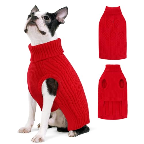 Image of AOFITEE Dog Sweater, Medium Dog Sweater Girl Boy