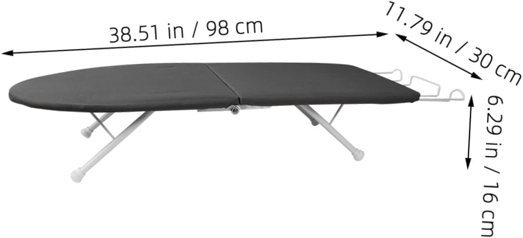 NUOBESTY Tabletop Ironing Board Small Foldable Ironing Board for Home and Dorm with Heat-Resistant Pad and Portable Design