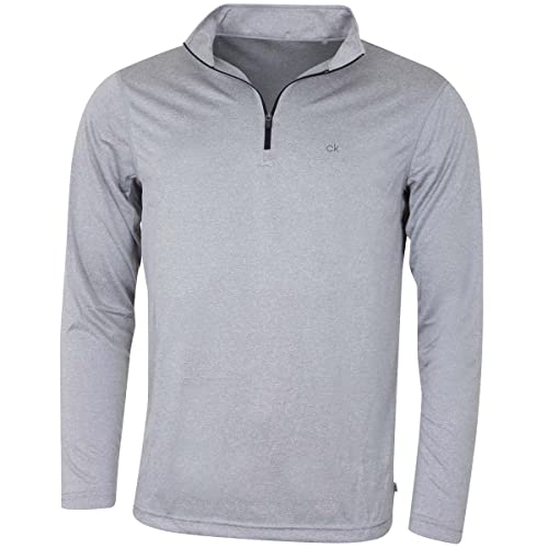 Calvin Klein Men's Harlem 1/4 Zip Technical CK Sweater