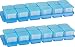 Kigima Mini-Tiefkühldose Rechteckig 3,5x3,5x3,3 cm 0,03L (24 STK) & Halterung (2 STK)