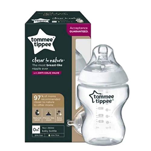Mamadeira Tommee Tippee Closer To Nature 1 Und 9oz/260ml Neutra - 522821, Multilaser, Incolor
