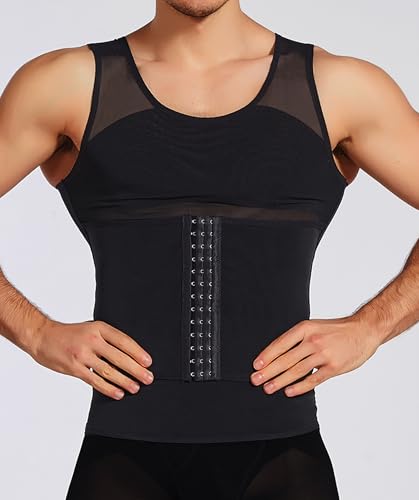Mens Shapewear Slimming Body Shaper Vest Tummy Control Compression Shirts Tight Tank Top3
