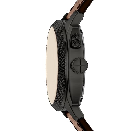 Image of Fossil Machine Brown Quartz Leather Watch FS6165