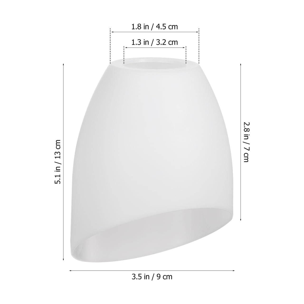 Ganazono 5 Pezzi Paralumi Lampadario, Paralume Bianco per Ricambio, Abatjour di Copertura Lampada, per Sala da Pranzo Soggiorno e Camera da Letto