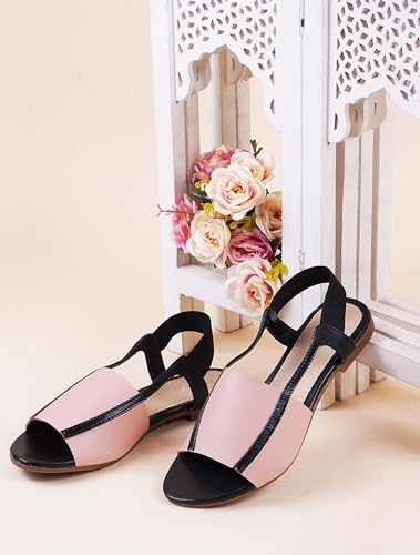 Image of SilverArrow womens Voyaga Flat Sandal, Fashion Sandals with Strap, Suitable for Fusion Outfit