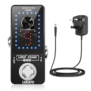 ♬LONG MEMORY: This LEKATO guitar looper comes with 9 loops, and the single loop recording time reaching 10 minutes, total recording time up to 40 minutes, long memory function allows you play the music as long as you want. ♬UNCOMPRESSED AUDIO: 48K/24...