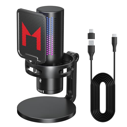 Amazon.co.jp: Mankiw ゲーミングコンデンサーマイク USB接続