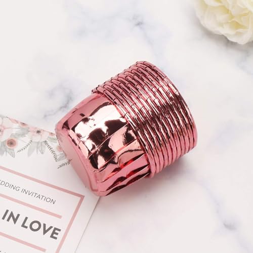 Image of Jubilant 50 Pcs Cupcake Liners, Disposable Ramekin Muffin Baking Cups, Aluminum Cupcake Cups, Little Foil Baking Cups