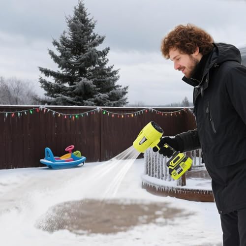 image for SEESE Turbo Jet Leaf Blower: Cordless Leaf Blower for Yard Leaves, Dri