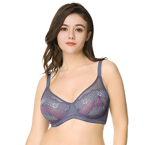 HSIA Women's Mnimizer Bra Unlined Underwire Full Coverage Bra 34DDD