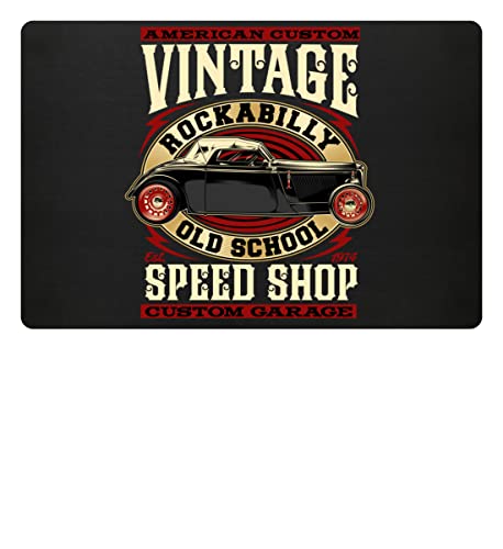 Generisch American Custom Hot Rod Rockabilly Old Scholl Vintage Speed Shop Hotrod Custom Garage -...