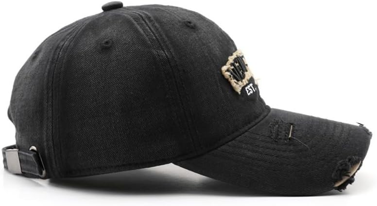 New York Hat Vintage Distressed Dad Hat Ripped Unstructured Low Profile Baseball Cap for Men & Women - Image 4