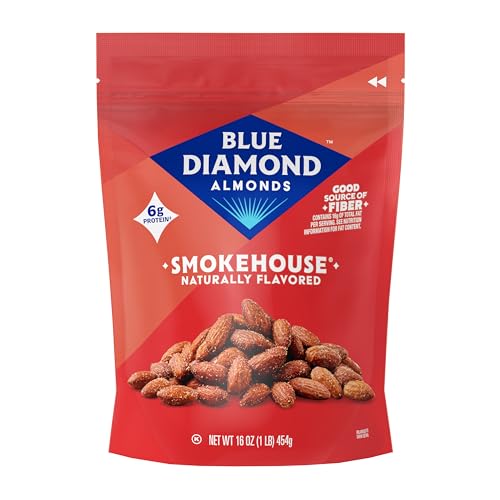 Blue Diamond Almonds Smokehouse Flavored Snack Nuts, 16 oz, Pack of 1