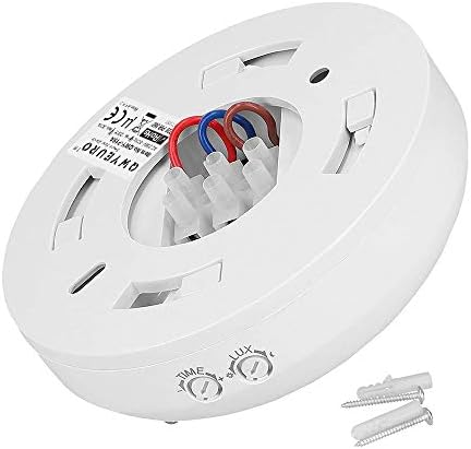 QWYEURO PIR Motion Sensor Detector Surface Ceiling Mounting 360° Max 1200W