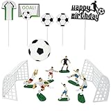 Design réaliste et ludique : Les figurines représentent des joueurs de football dans des poses dynamiques, ainsi que des buts authentiques et des décorations thématiques – pour une ambiance festive pendant un match.