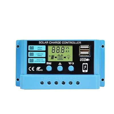 Factory Solar Charge Controller Lifepo4 Battey Use LCD Display 12V 24V Dual USB Solar Cell Panel Charger Regulator(10A)