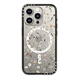 CASETiFY コンパクト iPhone 15 Pro ケース [MagSafe対応/薄型 軽量/耐衝撃] - WILDFLOWER FRIDAY - ブラック