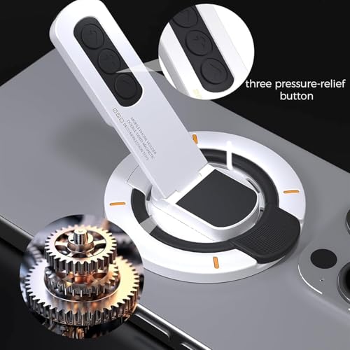 Image of KRLZ Phone Grip Stand, 3-in-1 Magnetic Finger Ring Holder with Double-Sided Magnet, Fidget Toy Design, Magnetic Phone Stand for iPhone 16 /15 /14 /13 /12 Series