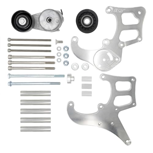ICT Billet LT Gen V Truck R4 A/C Air Conditioner Compressor Bracket Kit Compatible with SUV LT Truck L82 L83 L84 L86 L87 Designed & Manufactured in the USA 551585-LT-3, Natural