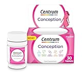 Centrum Conception Vitamins for Women, Fertility Supplements with 400μg Folic Acid, 30 Tablets
