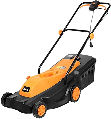 Inicio Cortacésped multifunción Cortacésped rotativo eléctrico 1300W - 33cm Ancho de corte Altura de corte ajustable - Caja de recolección de césped de 32L para podar el césped del jardín zhengzi