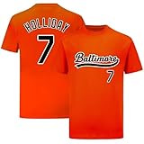 Jackson Holliday Shirt T-Shirt Jersey Baseball No Brand/Logos 100% Cotton for Orange Mens/Womens/Kids